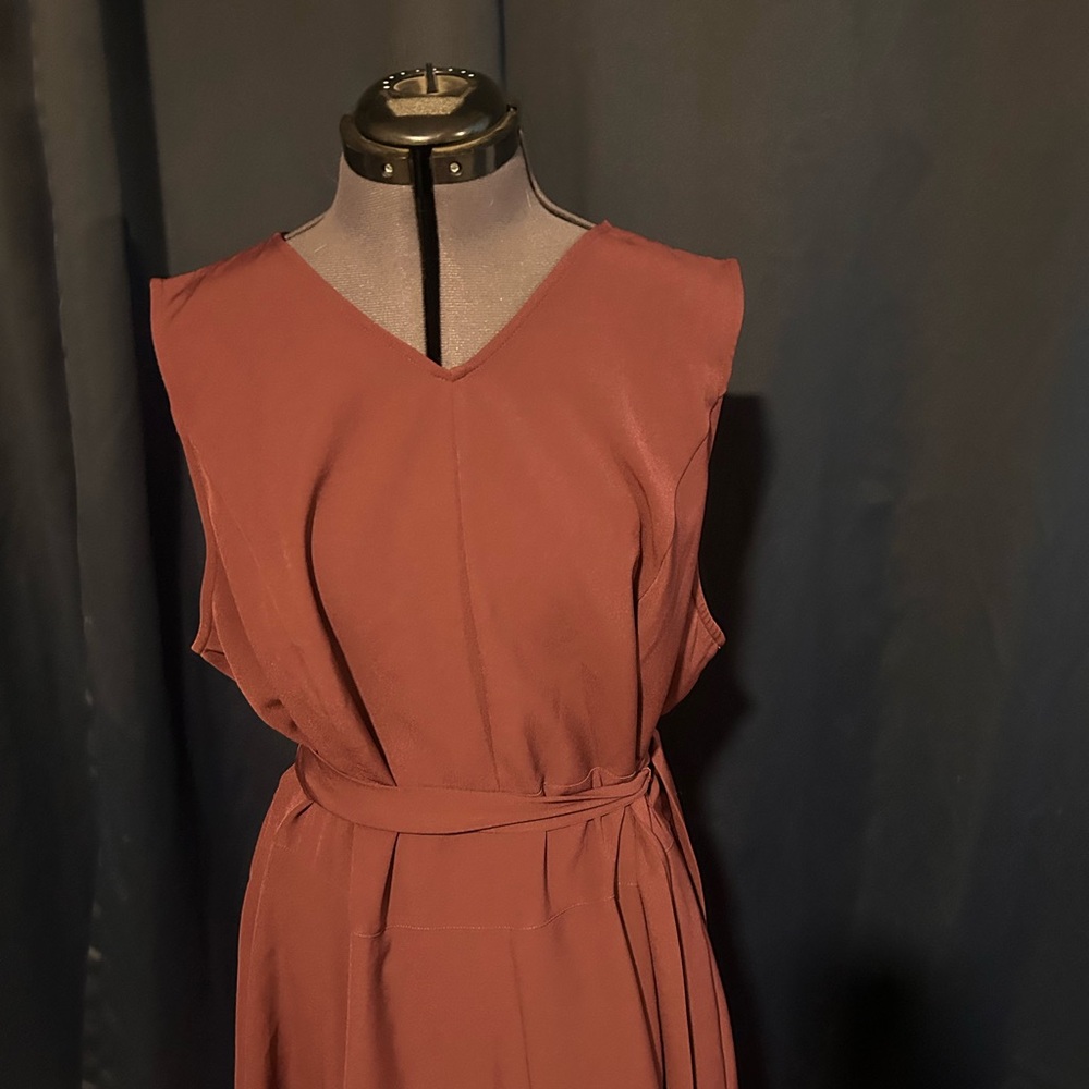 Lane Bryant Elegant Sleeveless purple maroon Lena Dress